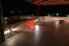 Villa Loftstyle - Außenbereiche, Dachterrasse, im Winter bei Nacht