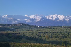 Villa Loftstyle - Außenbereiche, Terrassen, Hauptterrasse, Blick White Mountains 2