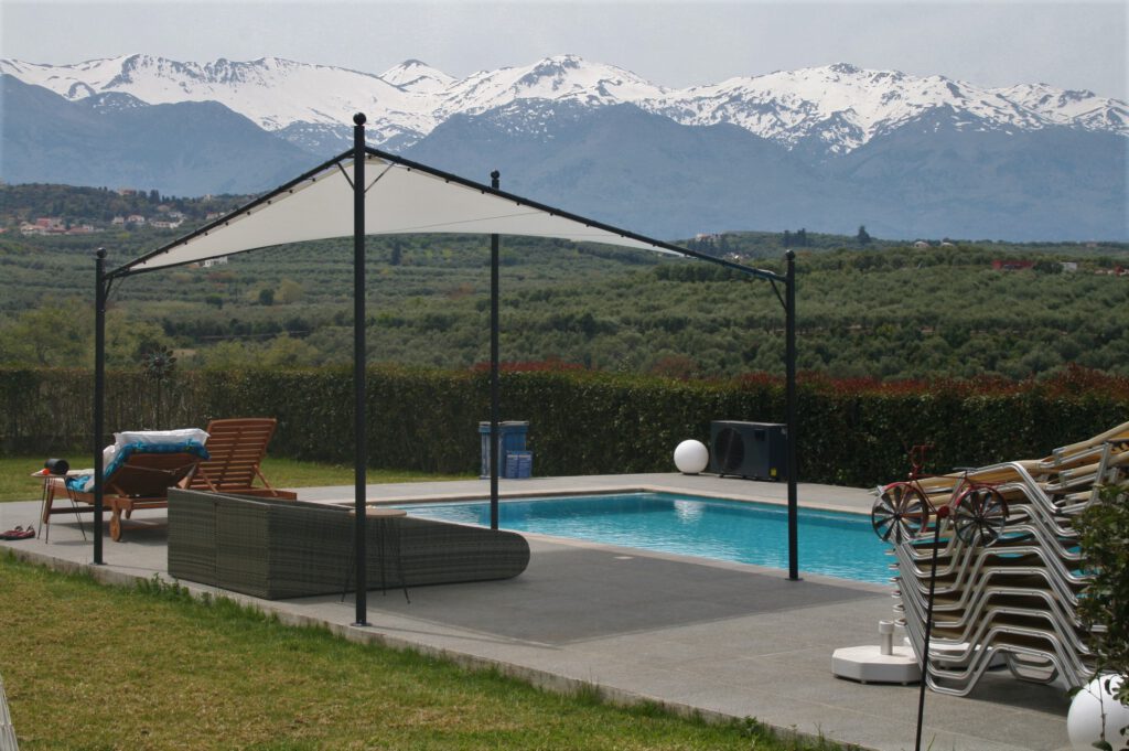 Villa Loftstyle - Außenbereiche, Pool, Blick White Mountains